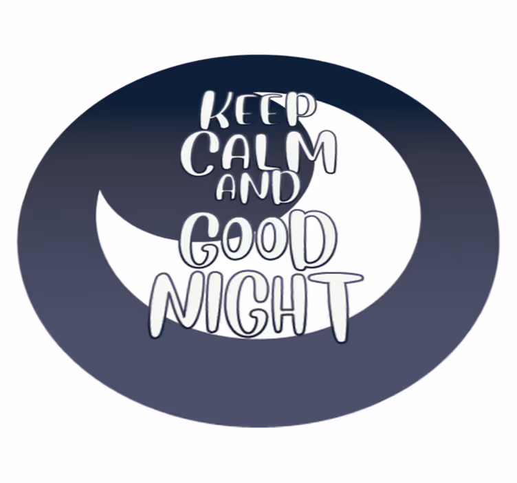Klid dobrou noc Vinylový koberec s frázemi - TenStickers