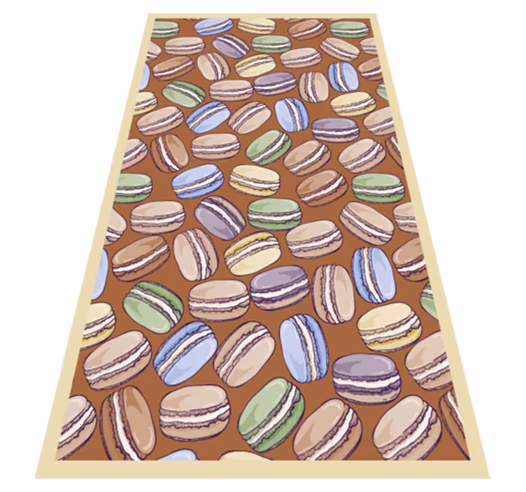 Vinylový koberec pro moderní kuchyňský macarons - TenStickers