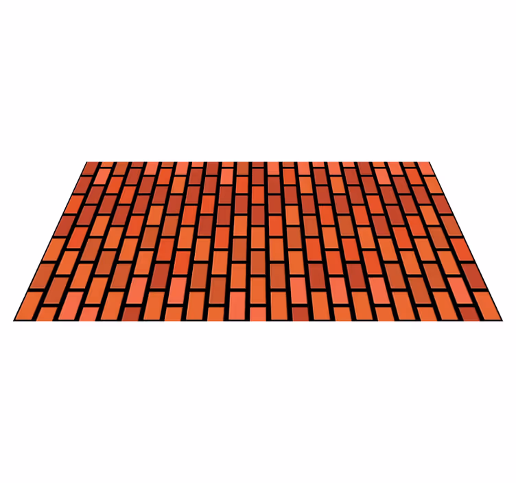 Cihlová zeď textury koberec - TenStickers