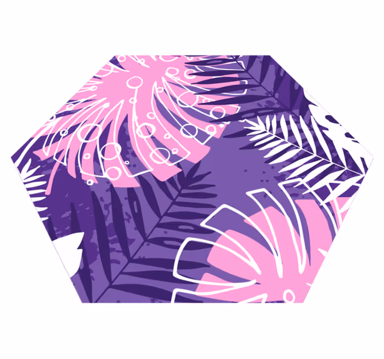 Fialový přírodní vinylový koberec - TenStickers