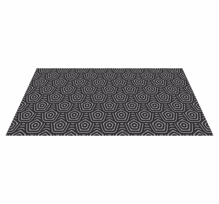 šestiúhelníky šedé tóny geometrické koberce - TenStickers