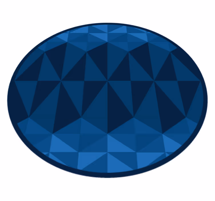 Modré trojúhelníkové geometrické vinylové koberce - TenStickers