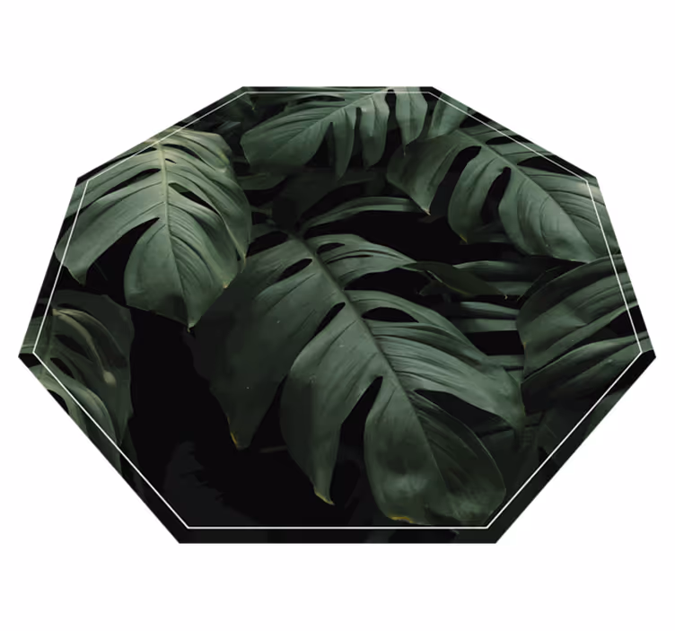 Monstera listy květinový koberec - TenStickers