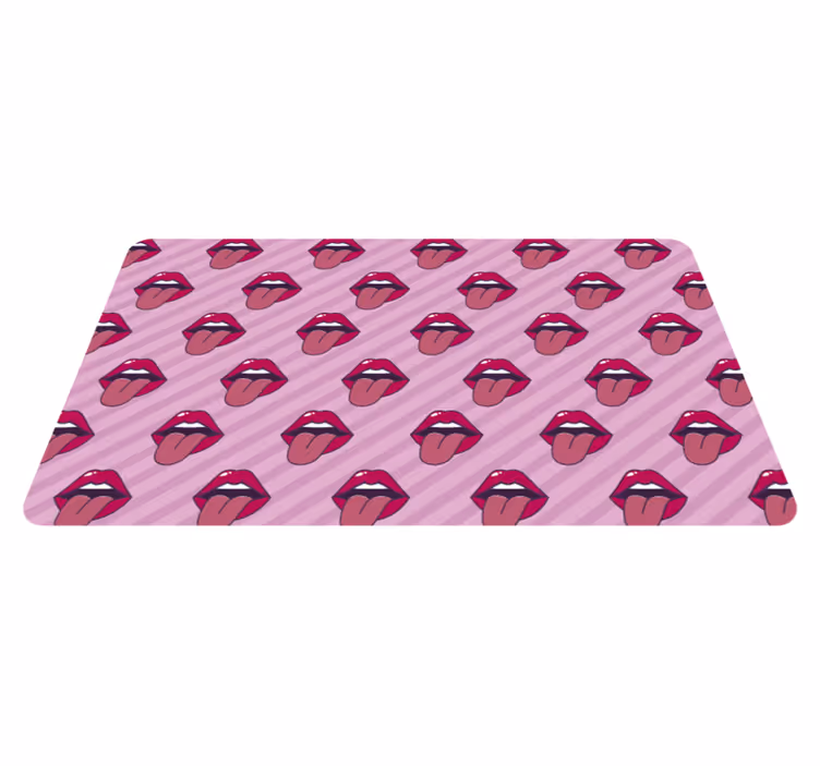 Vzor úst Ostatní Vinylový koberec - TenStickers