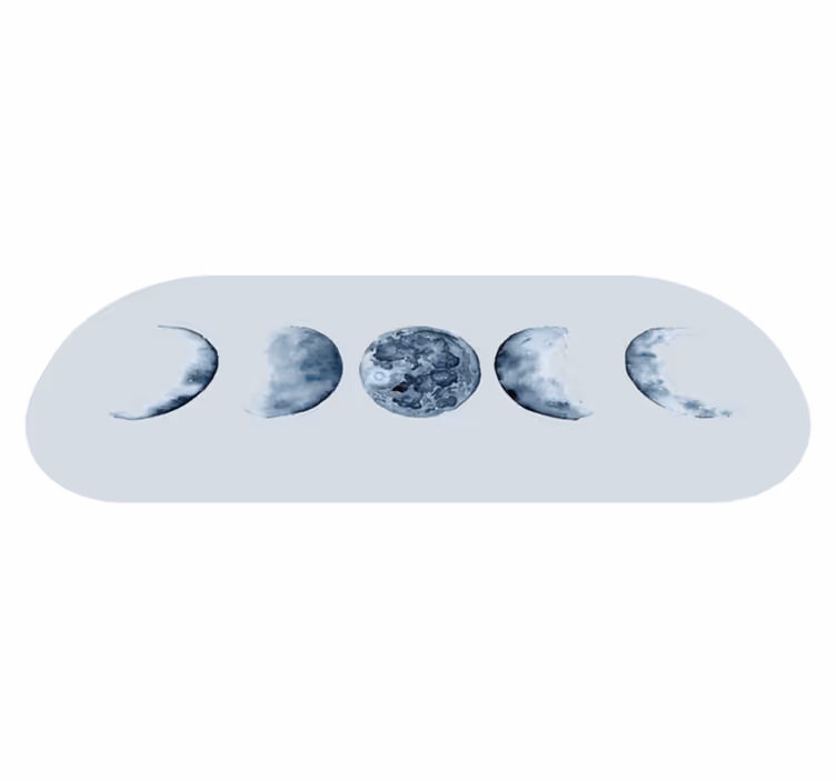 Sled lunárních fází Přírodní vinylový koberec - TenStickers