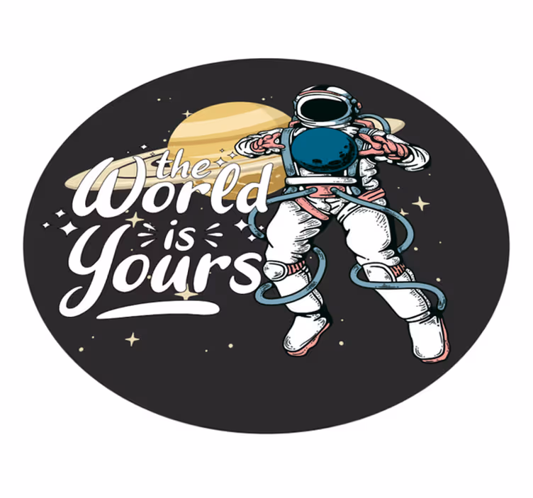 Průzkum astronautů Vinylový koberec pro teenagery - TenStickers