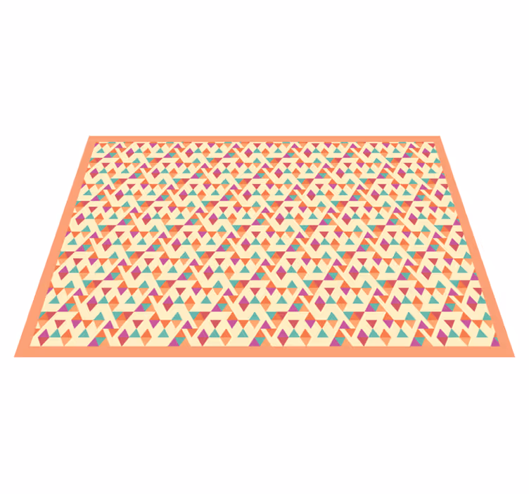 Barevné trojúhelníky geometrické vinylové koberce - TenStickers