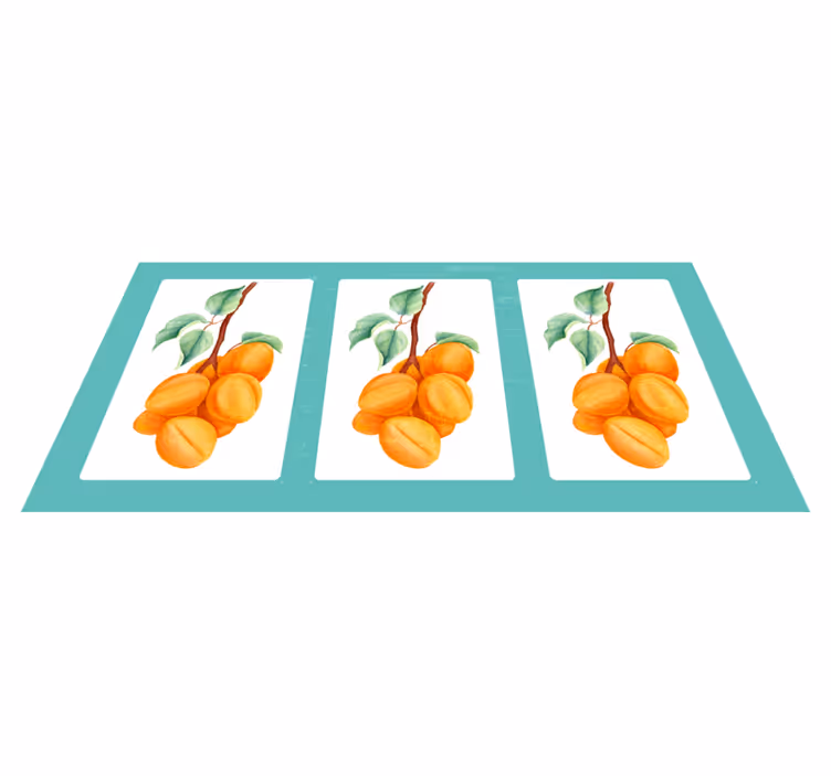Design retro meruňkového koberce - TenStickers