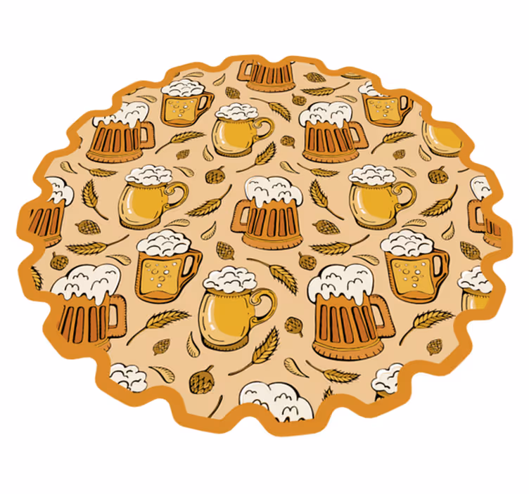 Pivo moderní koberec vinylový koberec - TenStickers