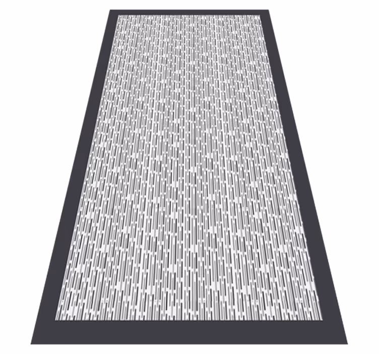Monochromatický geometrický Geometrický vinylový koberec - TenStickers