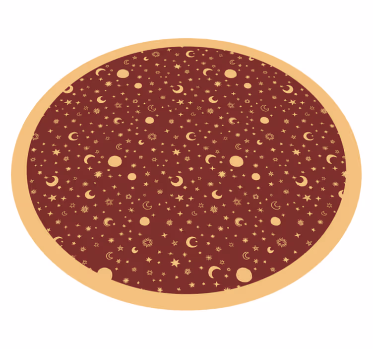 Praný červený koberec dětských hvězd - TenStickers
