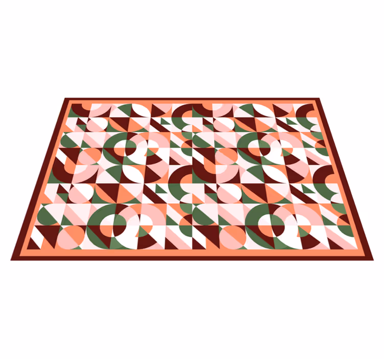 Geometrický barevný tisk geometrické koberce - TenStickers