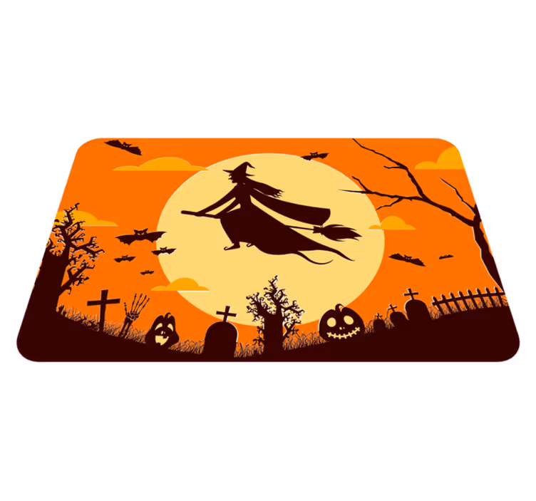 Létající čarodějnické halloweenské koberce - TenStickers