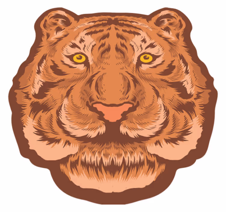 Vinylový koberec se znakem tygra - TenStickers