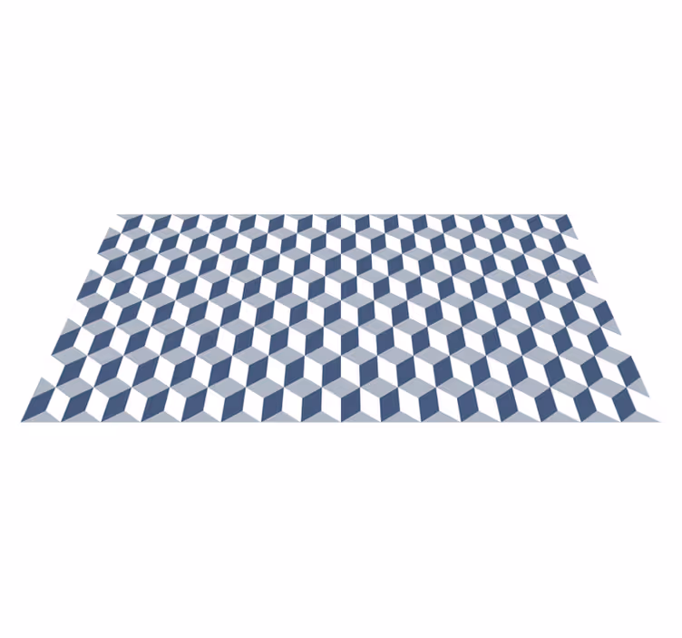 Krychlový vzor Geometrický vinylový koberec - TenStickers