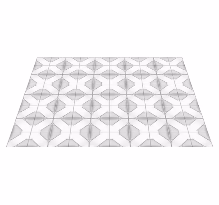 Kubistická symetrie Geometrický vinylový koberec - TenStickers