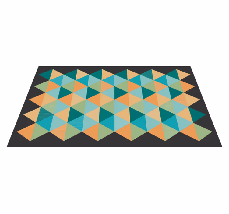 Geometrické vzorované kompozice Geometrický vinylový koberec - TenStickers