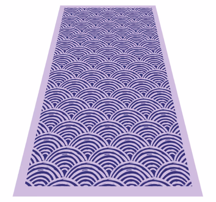 Vzor vlnovky Geometrický vinylový koberec - TenStickers