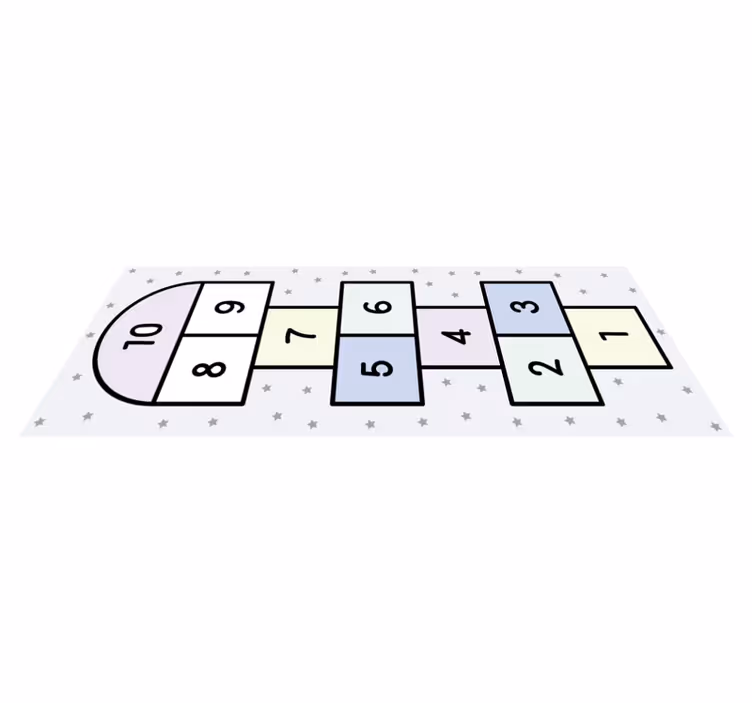 Hopscotch nordic style herní vinylový koberec - TenStickers