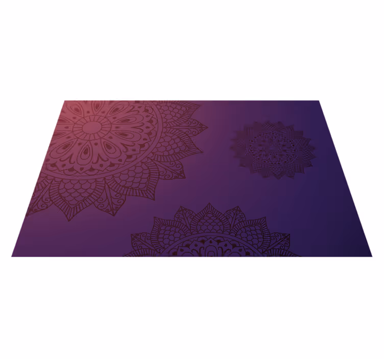 Koberec se vzorem mandaly Mandala vinylový koberec - TenStickers