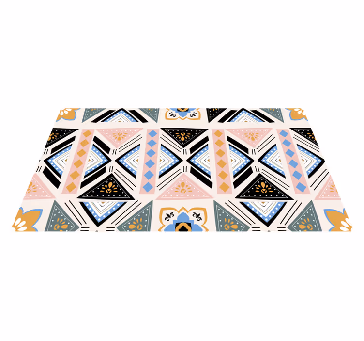 Gobelín s geometrickým vzorem Geometrický vinylový koberec - TenStickers