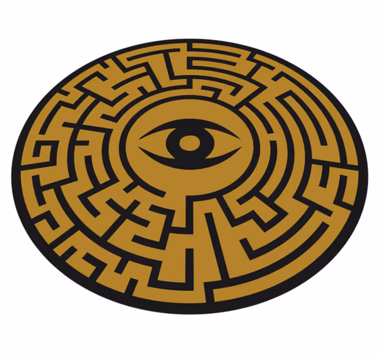 Symbol labyrintového oka Vinylová hrací podložka - TenStickers