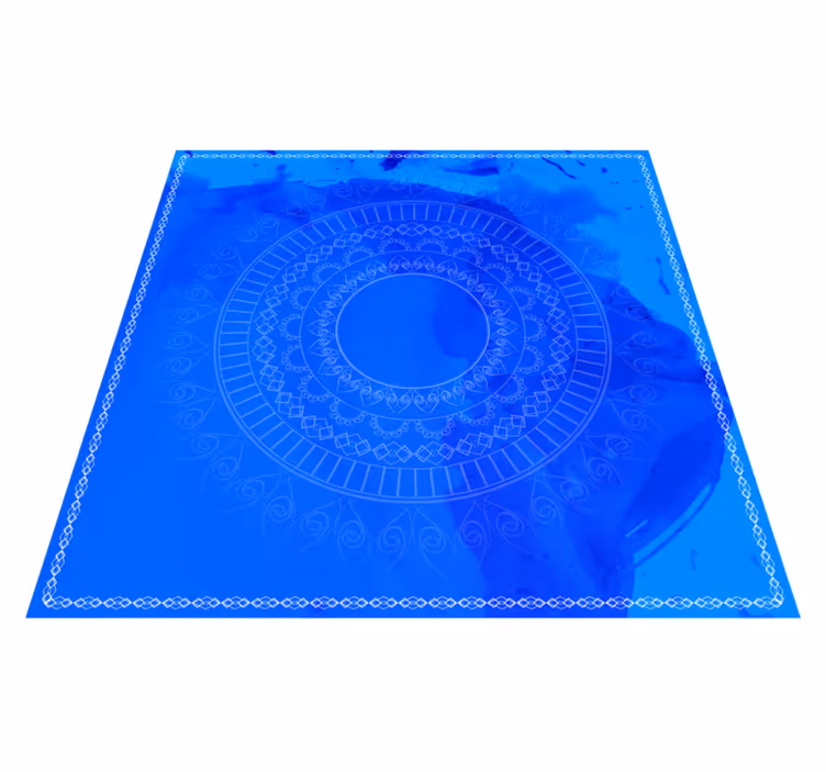 Meditační kruh mandaly Mandala vinylový koberec - TenStickers