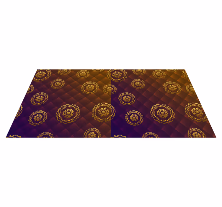Překrytí motivem mandaly Mandala vinylový koberec - TenStickers