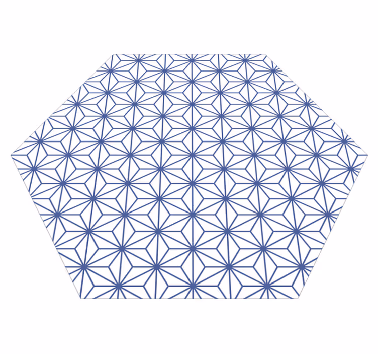 Geometrické hvězdné vzory Geometrický vinylový koberec - TenStickers