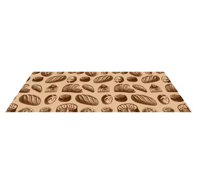 Pekárna design kuchyňské podlahové dlaždice - TenStickers