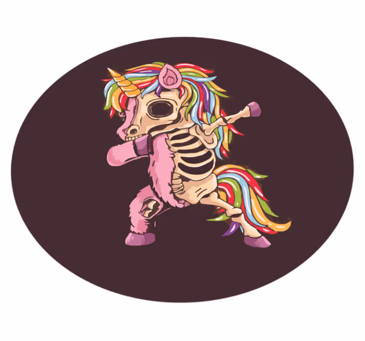 Jednorožec zombie halloween koberečky - TenStickers