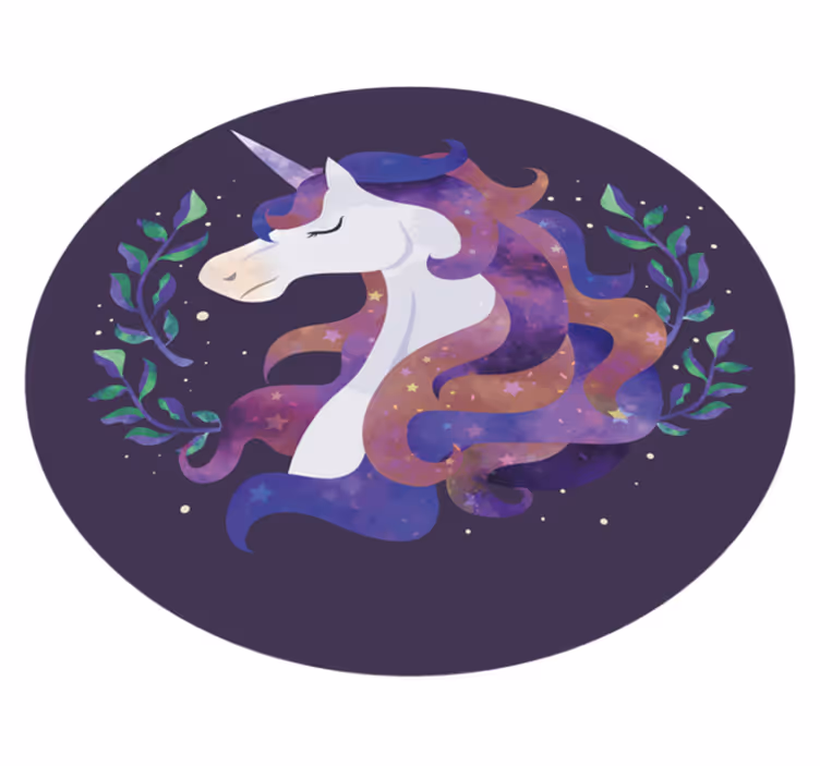 Mystický jednorožec Ostatní Vinylový koberec - TenStickers