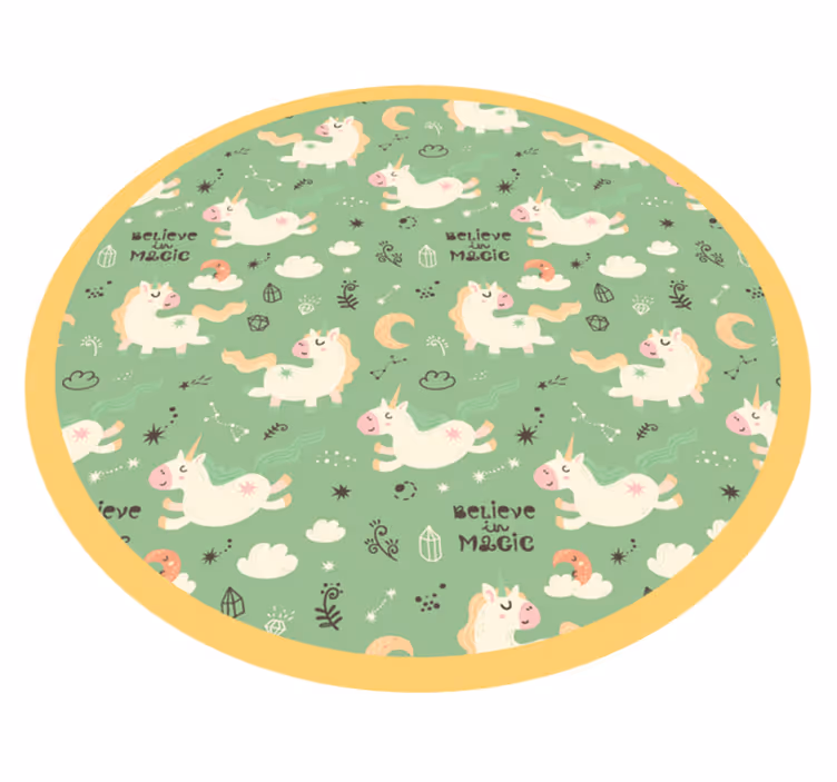 Kouzelní jednorožci Vinylový koberec pro děti - TenStickers