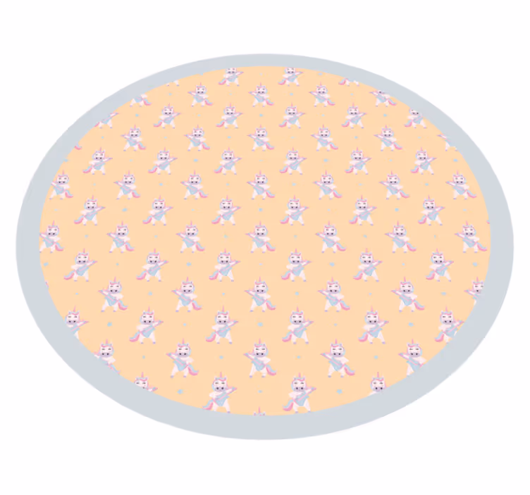 Králíček rondel Vinylový koberec do školky - TenStickers