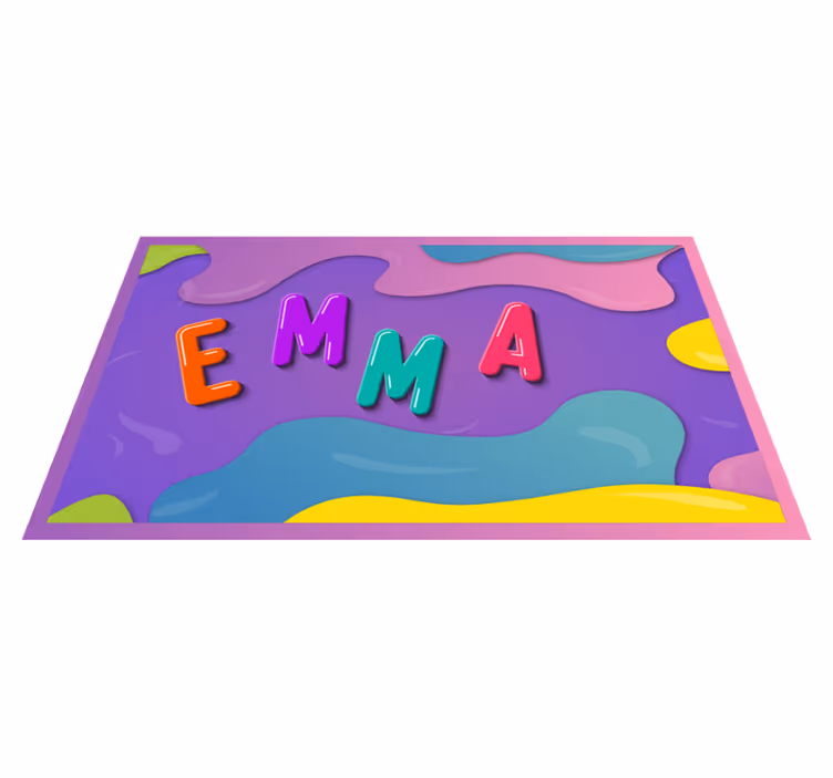 Personalizované jméno Vinylový koberec se jmény - TenStickers