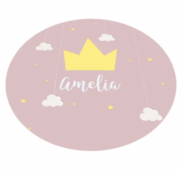 Přizpůsobitelná vinylová vinylový koberec na princeznu - TenStickers