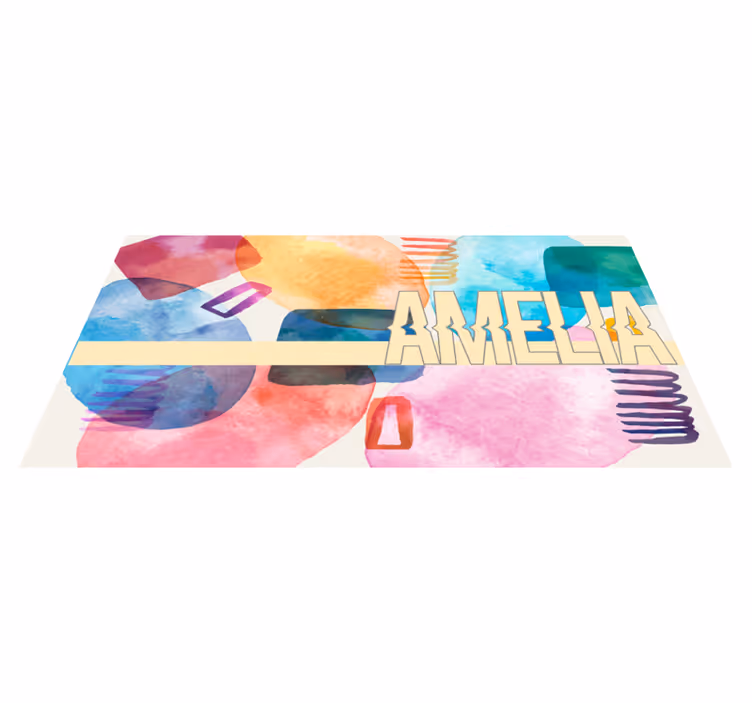 Přizpůsobené jméno Vinylový koberec se jmény - TenStickers