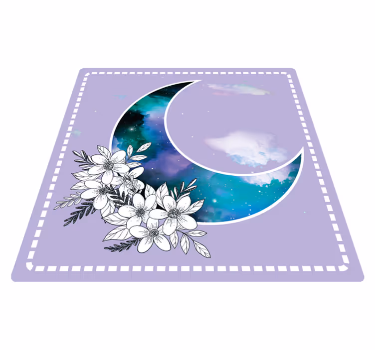 Nebeské květy Vinylový koberec s květinami a rostlinami - TenStickers