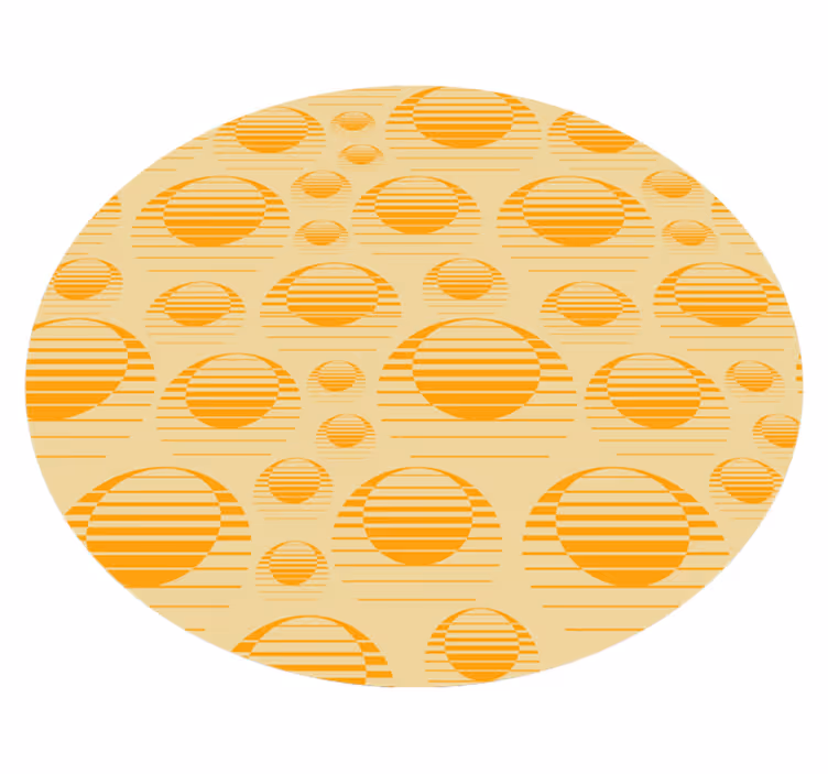 Kruhový vzor Vinylový koberec v jídelně - TenStickers