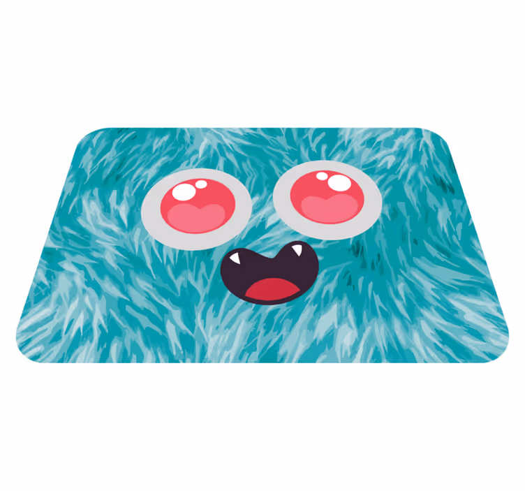 Roztomilý anime monstrum dětský vinylový koberec - TenStickers