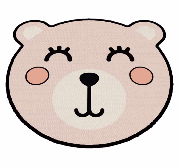 Dívka anime medvěd zvířecí koberec - TenStickers
