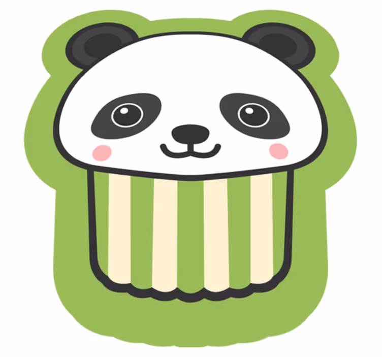Anime šťastný panda zvířecí koberec - TenStickers