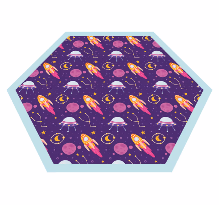 Hřiště s vesmírnou tématikou Vinylový koberec pro děti - TenStickers