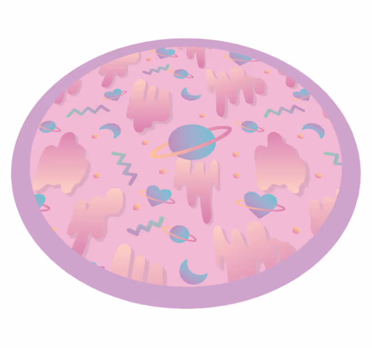 Planetární hrací doba Vinylový koberec do školky - TenStickers
