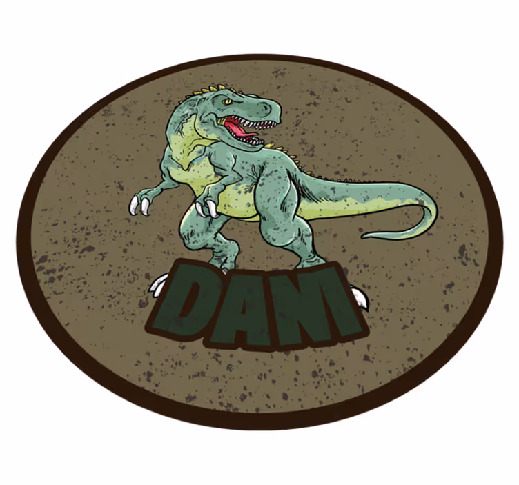 Přizpůsobený dinosaurus Vinylový koberec se jmény - TenStickers