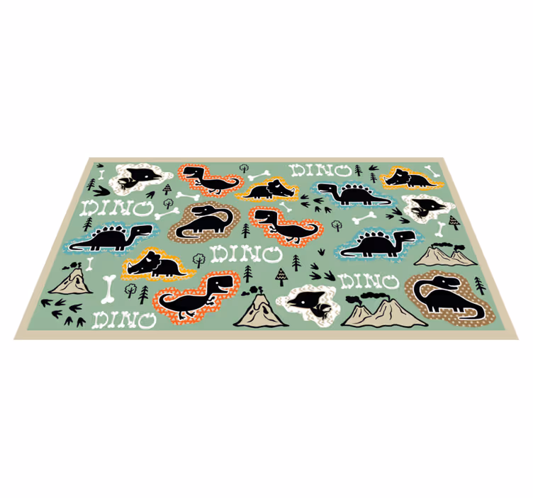Dinosauří hřiště Ostatní Vinylový koberec - TenStickers
