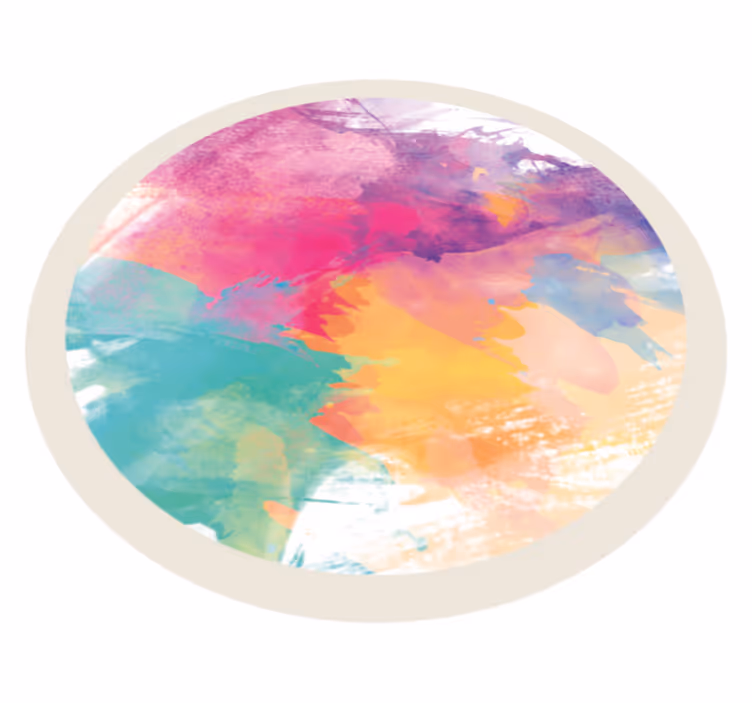 Abstraktní barevný design moderní koberec - TenStickers