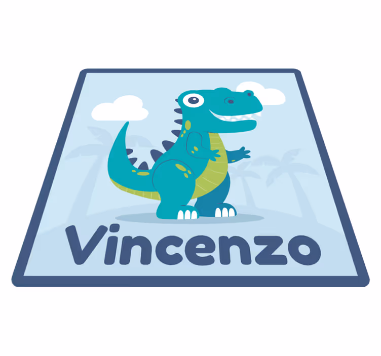 T rex dinosaurus přizpůsobená vinylový koberec - TenStickers