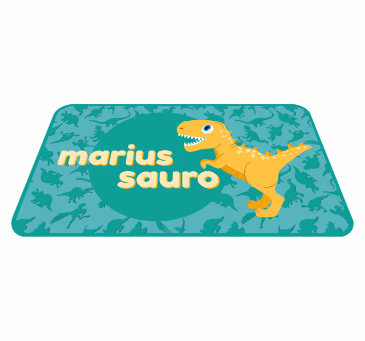 Přizpůsobený dinosaurus Vinylový koberec pro děti - TenStickers