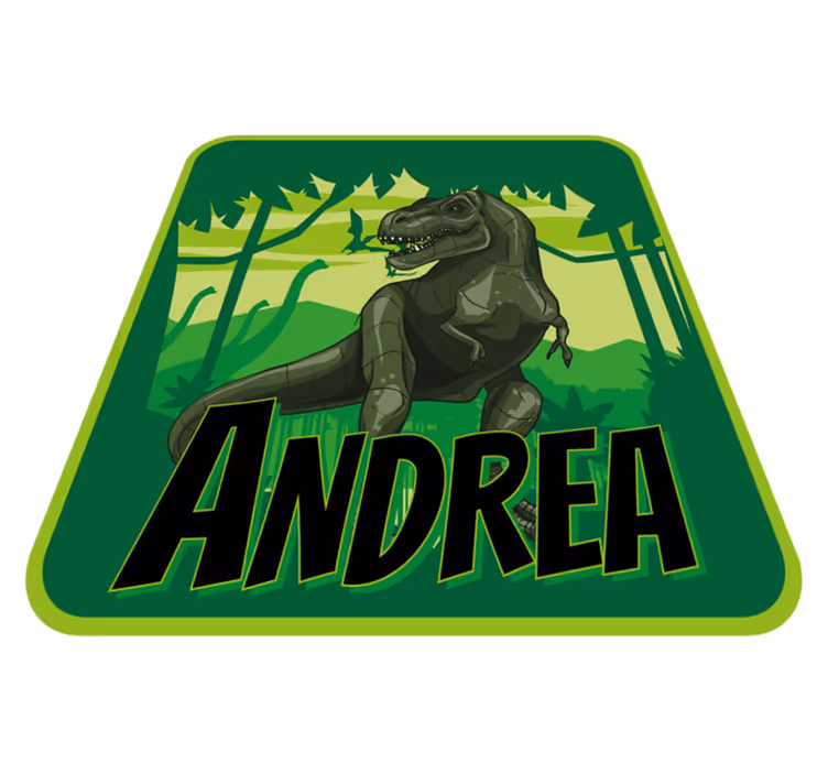 Realistický dinosaur pozadí přizpůsobené vinylový koberec - TenStickers